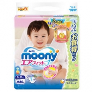 moony 尤妮佳 婴儿纸尿裤 M80片 *4件