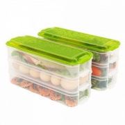 Haixin 3层冰箱储物盒 出口优质品牌