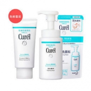 Curel 珂润 保湿洁颜套装（洁颜泡沫 150ml+洁面泡沫替换装 130ml+保湿卸妆啫喱 130g）