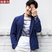 比菲力 男士立领夹克