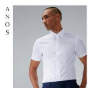 ANOS夏季男士白衬衫短袖
