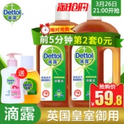 滴露  杀菌消毒液750ml*2瓶+赠品