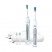 飞利浦（PHILIPS）  HX6964/77 白金升级版声波电动牙刷套装 2支装