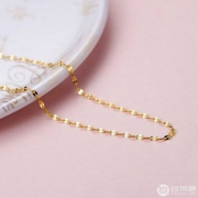 CHOW TAI FOOK 周大福 F188335 M扣足金黄金项链2.8g