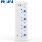 PHILIPS 飞利浦 4位分控插座 全长1.8米