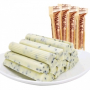 韩世 黑芝麻白巧克力棒500g