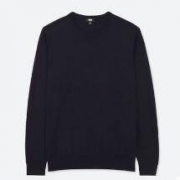 UNIQLO 优衣库 400623 男士美利奴圆领针织衫