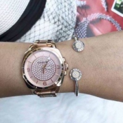 Coach 蔻驰 Boyfriend系列 14502002 镶施华洛世奇水晶 女士时尚腕表 $125