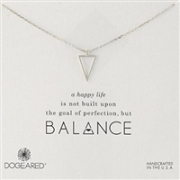 Dogeared朵吉兒 Balance银质三角锁骨项链