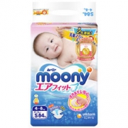 moony 尤妮佳 婴儿纸尿裤 S84片 *4件