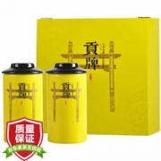 贡牌 明前精品 西湖龙井 龙瑞吉祥绿茶礼盒 200g + 贡牌安吉白茶 50g *2罐