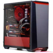 PHANTEKS 追风者 416PTG ATX机箱 钢化玻璃RGB黑红版