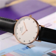 Daniel Wellington 0951DW 金边镶钻女士腕表