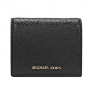 Michael Kors Mercer系列 女士真皮短款钱包 黑色 32T7GM9D1L