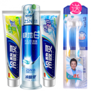 冷酸灵 直立按压牙膏套装（牙膏大规格3支+小规格2支+牙刷2支）