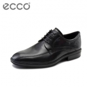 国内￥3199，ECCO 爱步 伊利诺系列 Illinois Bike 男士真皮正装鞋 4.5折 $117.99