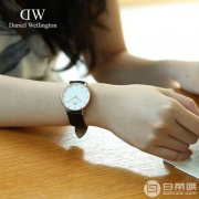 镇店之宝，Daniel Wellington 丹尼尔·惠灵顿 0951DW 金色边镶钻皮带女士手表