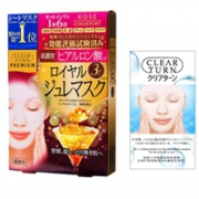 Kose高丝 六合一蜂王浆面膜4片装+薏仁精华VC补水面膜1片 两款可选