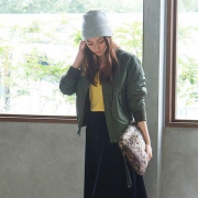新补货：UNIQLO 优衣库 400706 MA-1 女士军旅式茄克