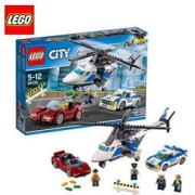 LEGO 乐高 积木城市警系列 6-12岁 男孩拼装儿童玩具 高速追捕60138