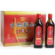 古越龙山 绍兴黄酒 三年加饭酒 金三年 绍兴花雕酒 500ml*8瓶+赠品 *2件