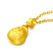 CHOW TAI FOOK 周大福 F200643 生肖鸡足金黄金吊坠