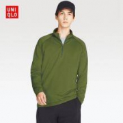 UNIQLO 优衣库 DRY-EX warm 400973 男款半拉链T恤
