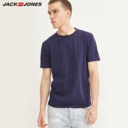 JackJones 杰克琼斯 春季拼接短袖T恤