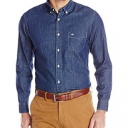 纯棉材质！Dockers Button-Down男牛仔衬衫