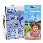 LVLINB 绿林贝 超高温灭菌全脂纯牛奶1L*6盒 *3件