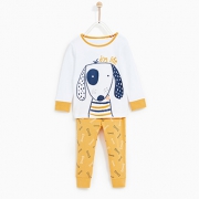 ZARA 婴童动物印花两件套睡衣