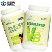 康恩贝 复合维生素B族+维生素C 各100片 熬夜、加班族必备
