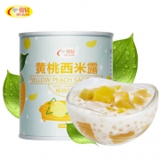 信钻 酸奶黄桃西米露罐头 312g*6罐
