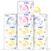 ABC KMS棉柔系列 轻透薄日夜组合装 10包（240mm*48片+280mm*16片+323mm*6片） +凑单品