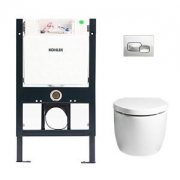 KOHLER 科勒 K-18609T-BW-0 维雅挂墙式座便器 (带缓降盖板)