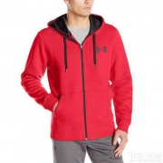 Under Armour 安德玛 Rival Fitted男士抓绒连帽夹克  Prime会员凑单免费直邮含税