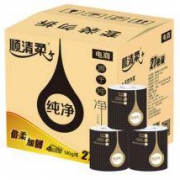 顺清柔 有芯卷纸4层160G*27卷黑金整箱