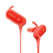 SONY索尼 重低音无线蓝牙运动耳机红色