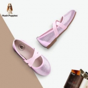 18春款，Hush Puppies 暇步士 公主鞋绑带软底鞋 3色
