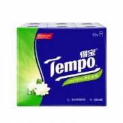 得宝(Tempo) 手帕纸 迷你4层加厚7张*12包 茉莉花味