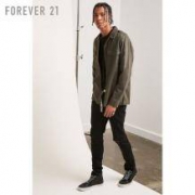 7日0点：F21 男子纯棉字母夹克