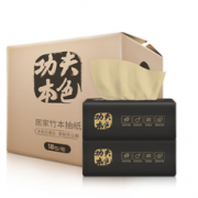 低至0.8元/包！植护 原生竹浆本色抽纸3层11抽*18包