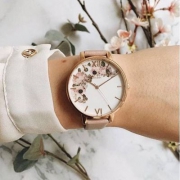 文艺小清新，Olivia Burton 全线78折 女士花园时尚腕表 £63.96