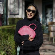 COACH 蔻驰 女士 真皮小号贝壳包