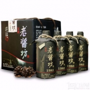 赖祖 老酱坊 酱香型53度白酒375ml*4瓶礼盒装