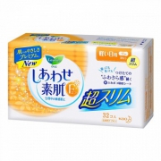 日本进口花王 laurier乐而雅F系列丝薄卫生巾日用17cm*32