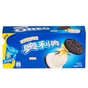 Oreo 奥利奥 早餐休闲零食蛋糕糕点冰淇淋夹心饼干香草味194g *2件