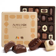 比利时进口 爱普诗 Alpes dOr 牛奶夹心巧克力 216g礼盒装