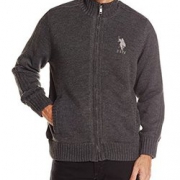 限XL码！U.S. Polo Assn.男式全拉链毛衣