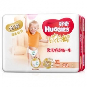 京东PLUS会员：HUGGIES 好奇 金装 婴儿成长裤 XXL28片 *4件